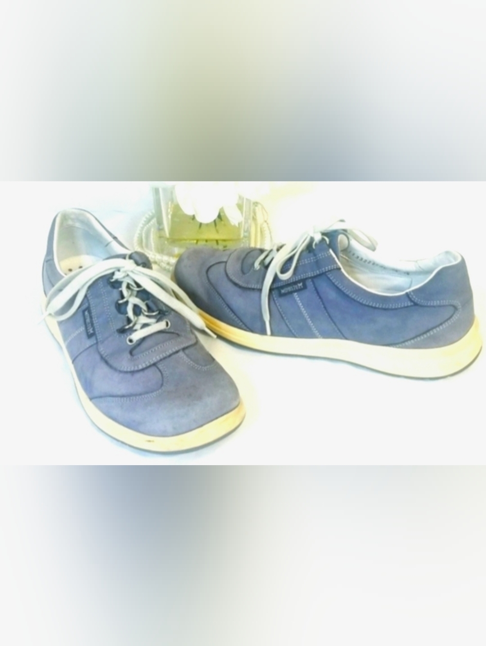 Mephisto Runoff Air-Jet System Blue Genuine Leather Sneakers Casual Sneakers